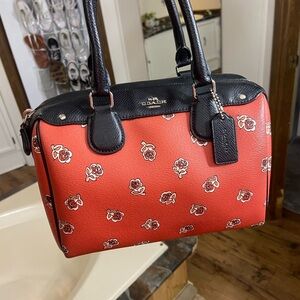 Coach Red and Black Hand Bag SOLD